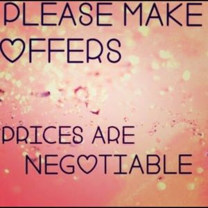 Please make offer. All items are negotiable :)